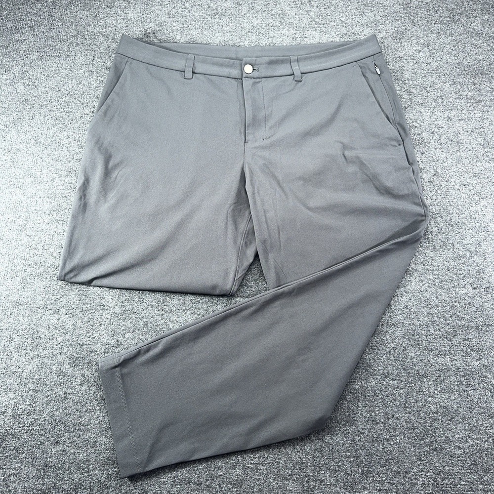 Lululemon Commission Classic Fit Pant Men 38 (40x28) Gray‎ ABC Stretch LM5AQYS